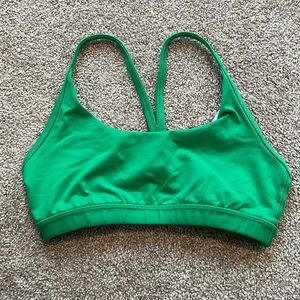Fleo cami sports bra. Bright green color.